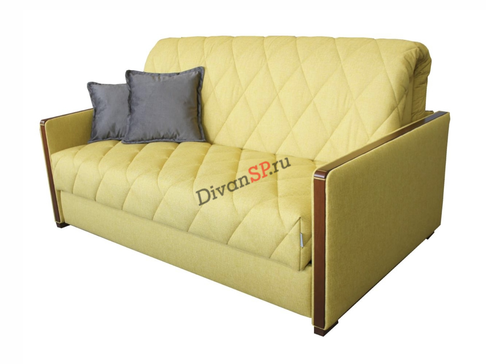 Divan-s-uzkimi-podlokotnikami-Gretta-1 Диван горчичный цвет Гретта