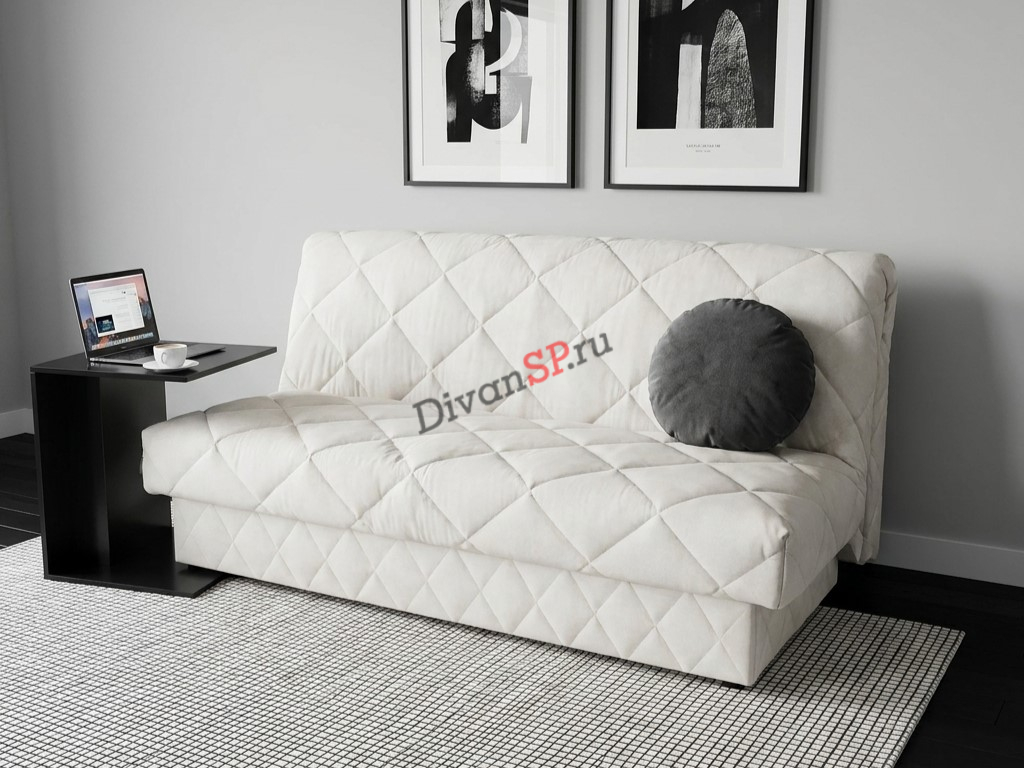 divan-bez-podlokotnikov-s-mekhanizmom-akkordeon-vega-1-2 Белый диван аккордеон без подлокотников Вега
