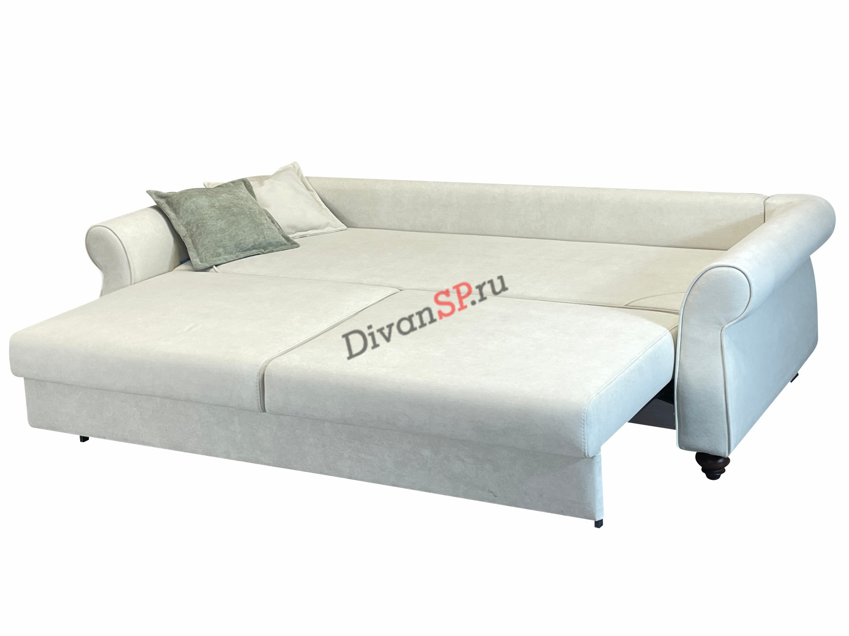 Divan-na-nozhkax-bely'j-Laczio-1-1 Диван кровать Лацио